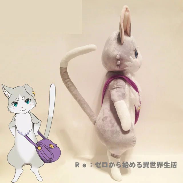 Cosplay Plush Stuffed Doll Anime Re:Zero kara Hajimeru Isekai Seikatsu Puck Cat