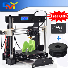2016 Upgraded Quality High Precision Reprap Prusa i3 DIY 3d Printer kit with 1 Roll Filament 8GB SD card and LCD for Free