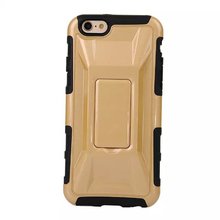 New Cool Hybrid Sport Car Silicone Frame Hard PC Back Cover Case Cover For iPhone6 Cell Phone Protection Stand Case