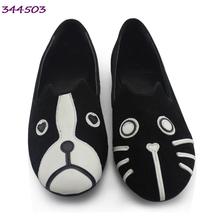 WOMEN Free shipping 2014 MJ dog cat flats, sapatilhas women’s flat shoes alpargatas loafers casual cartoon suede flats shoes
