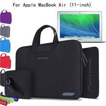 4-in-1 Slim Neoprene Skin Shockproof Sleeve Carrying Case Briefcase Bag Pouch Cover For Apple MacBook Air 11, 11.6 inch Laptop