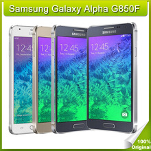 Original Samsung Galaxy Alpha G850F Unlocked Phone Quad Core 2GB+32GB 12MP 4.7 inch SmartPhone WiFi,NFC FDD-LTE