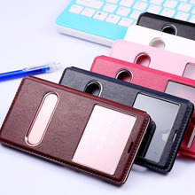 luxury original case for xiaomi redmi note 1 5.5 inch by fashion pu leather holster view phone to flip window with stand cover