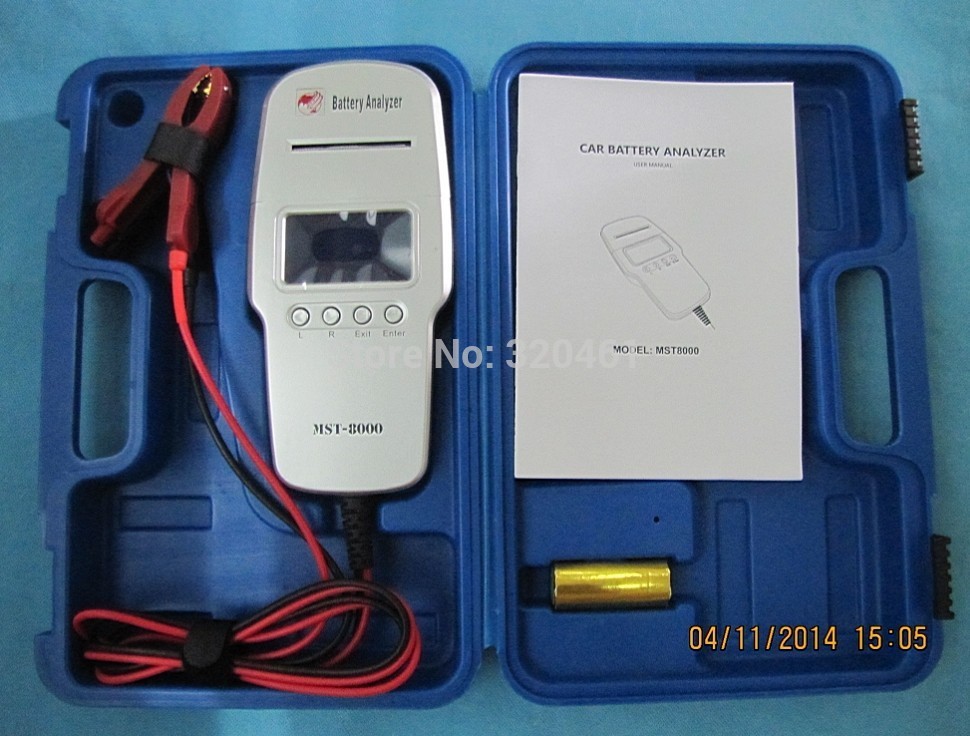free-shipping-car-12v-LCD-Digital-battery-analyzer-MST-8000-with-built-in-printer