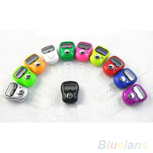 Electrónica Row contador dedo Golf dígitos Stitch Marker LCD contador de la cuenta