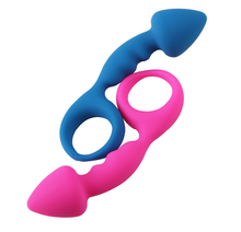 1pcs Waterproof Nipple Anal Beads, Gourd Type anal balls Butt Plug, Anal Toys silicone anal sex toy , woman man sex product
