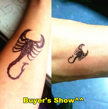 Cool Scorpion King 3d Temporary Tattoo Body Art Flash Tattoo Stickers 19 9cm Waterproof Henna Tatoo