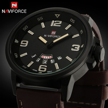 Hot! 2015 Brand Fashion Men Sports Watches Men’s Quartz Hour Date Clock Man Leather Strap Military Army Waterproof Wrist watch