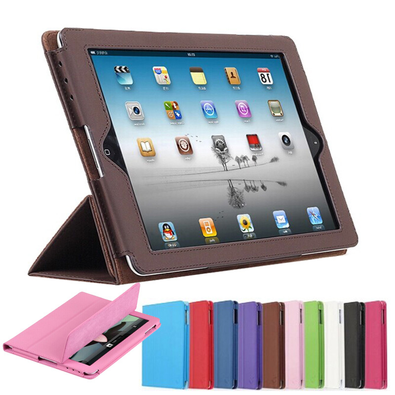 For apple iPad 2 3 4 Official Folding Folio Smart Stand PU Leather