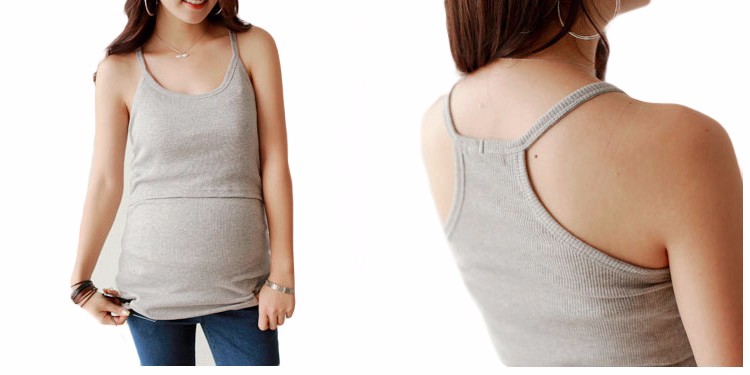 Rib-Knit-maternity-tank-top-Women-Summer-strappy-Vest-Tank-Tops-Camisole-Pregnant-T-shirt-Tunic-Basic-breastfeeding-nursing-tops-4