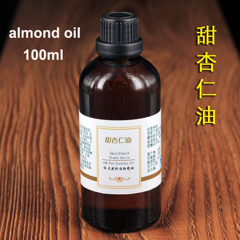 100% Pure Sweet Almond Oil Cold Pressed Pure Organic 100ml/pc Skin Care