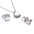 2016 women wedding jewelry stainless steel crystal jewelry set mom best gift