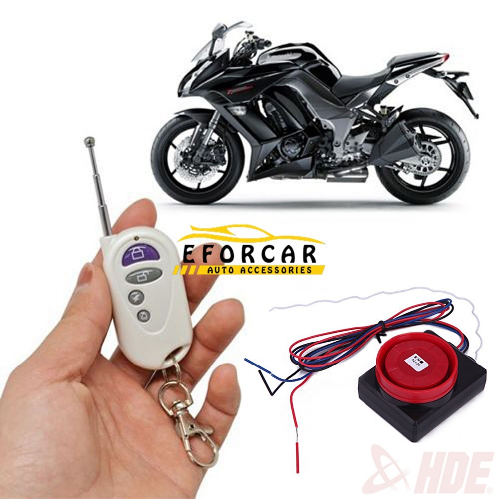 Motorcycle Security Alarm System Remote Control Start Vibration Sensor AntiTheft (1)