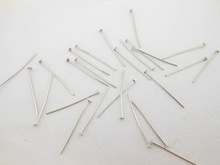Free Shipping 200 Pcs Fashion Metal Flat Head Pins Jewelry Accessories Silver Gold  Accessories WC25