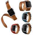 Luxury Extra Long Genuine Leather Band For Series 2 Double Tour Bracelet Leather Strap Watchband for