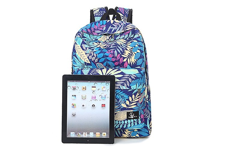 2015 New Fashion Maple leaf School bag Casual Backpack Women Bag for Girls canvas Backpack (28)