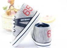 Hot Selling Baby Boy Shoes Fashion Design Children Casual Shoes Classical Number Pattern Knitting Fabric Kids