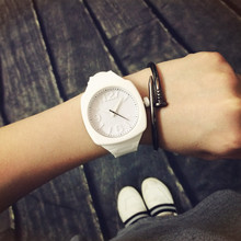 Fashion Trend Sports Square Jelly Candy Korean Silicone Quartz Wrist Watch Gift for Students Lovers Women