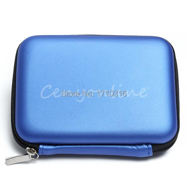 2015 Newest Blue Hard Carry Case Cover Pouch for 2 5 USB External WD HDD Hard