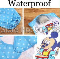 Cute Cartoon Children Baby Waterproof Long Sleeve Bib Apron for baby self feeding