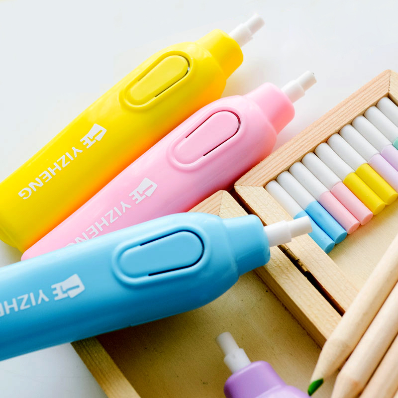 Buy Creative Candy Color Electric Eraser Set Pencil