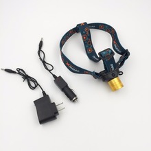 Waterproof Headlight LED Headlamp Built-in polymer battery Head Lamp Torch LED Flashlight for Hunting Fishing