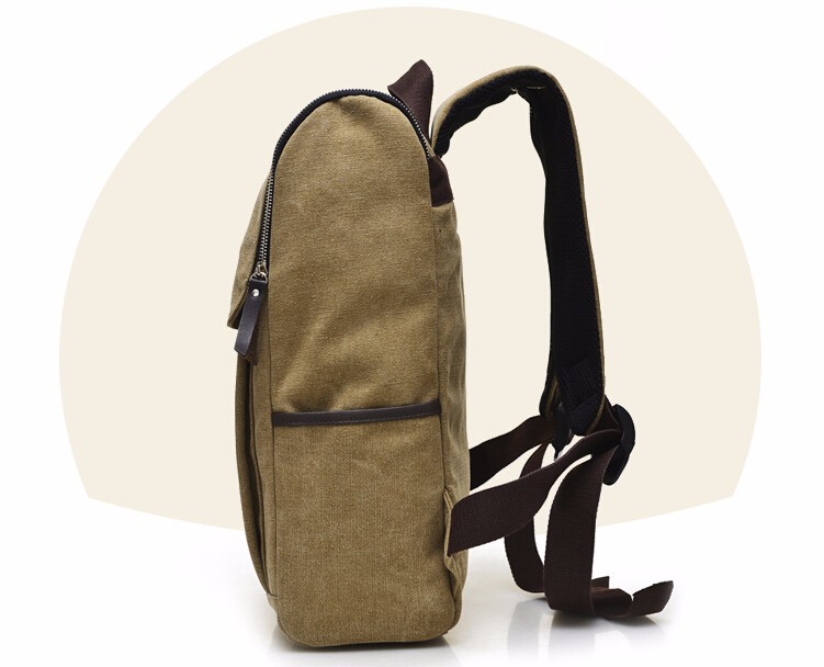 New Vintage Backpack Fashion High quality men Canvas Backpack boy school bag Casual Travel Bags (9)