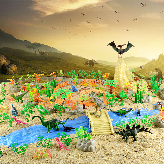 plastic animal dinosaurs toys PVC plastic children static model toy