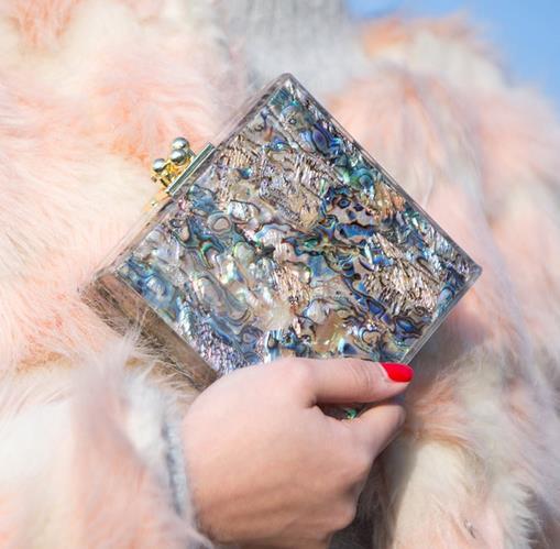 Luxury fashion gift градиент цвета мини оболочки сцепления вечерняя сумочка женская сумочка сумка площадь свадьба пакет