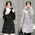2016 New Fashion Winter Medal Vintage Long Sleeve Hooded Coat Loose Fit Thicken Jacket Down Cotton