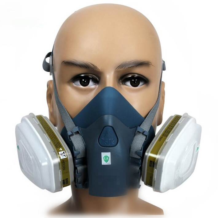 2015 new hot sell7502 7 Piece Suit Respirator Painting Spraying Face Gas Mask