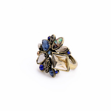 Shijie Jewelry Brand Designer Valentine’s Day Anel Jewelry Elegant Rhinestone Ring