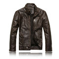 Men Motorcycle Leather jackets 2016 New Fashion Men s pilot leather jacket jaqueta de couro Autumn