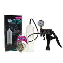 Sex Products Manual Operation Vacuum Penis Enlargement Enhancer Pump Penis Pump Penis Extender with Instrument Paneg For Men