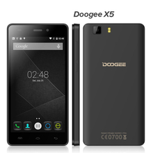 Original Doogee X5 Doogee Android 5.1 5.0″ HD 1280*720 Quad Core 1GB RAM+8GB ROM 2.0MP+5.0MP WCDMA LTE 3G with TF card 16G 32G