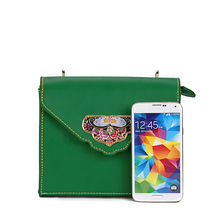 Smilyan vintage women embroidery crossbody bag ladies fashion small genuine leather shoulder bags famous brand handbags