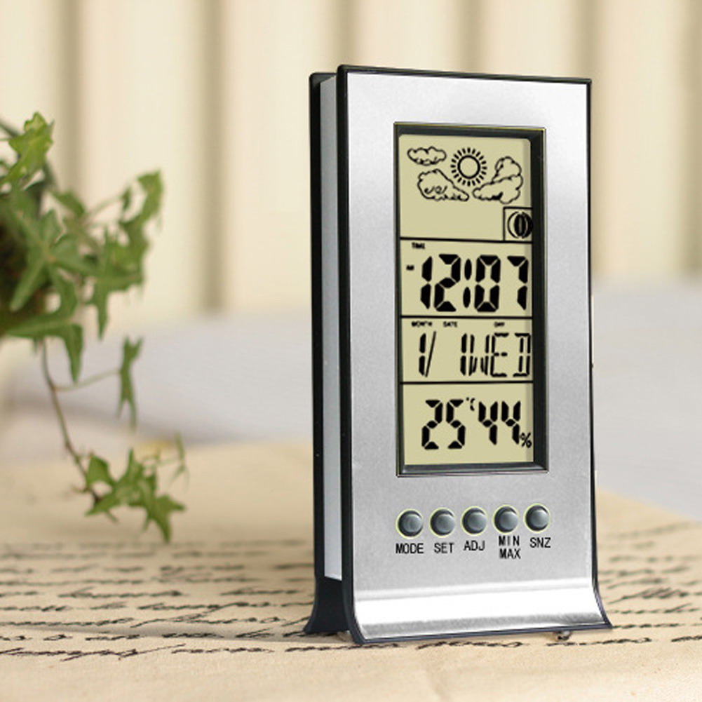 Термометр-Гигрометр Метеостанции Беспроводной Будильник Влажности и Температуры Монитора