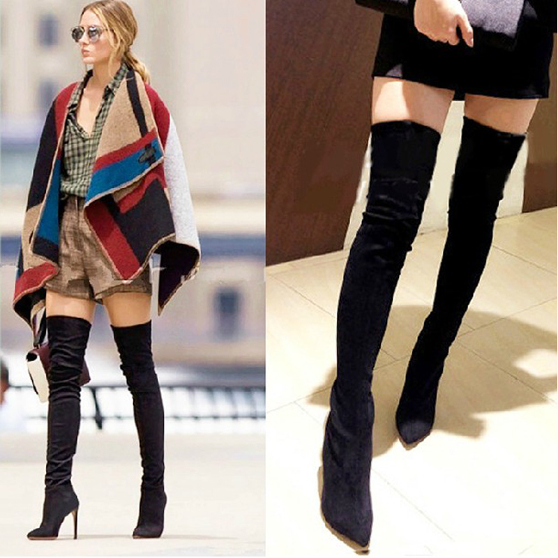 Over The Knee Tight Boots - Yu Boots