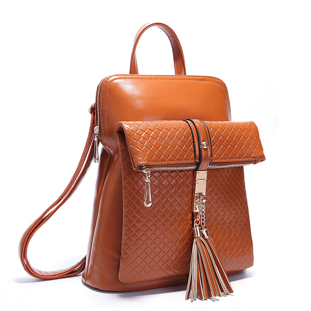 Retro-Tassel-Women-Backpack-Designer-Brand-Backpacks-School-Bag-PU ...