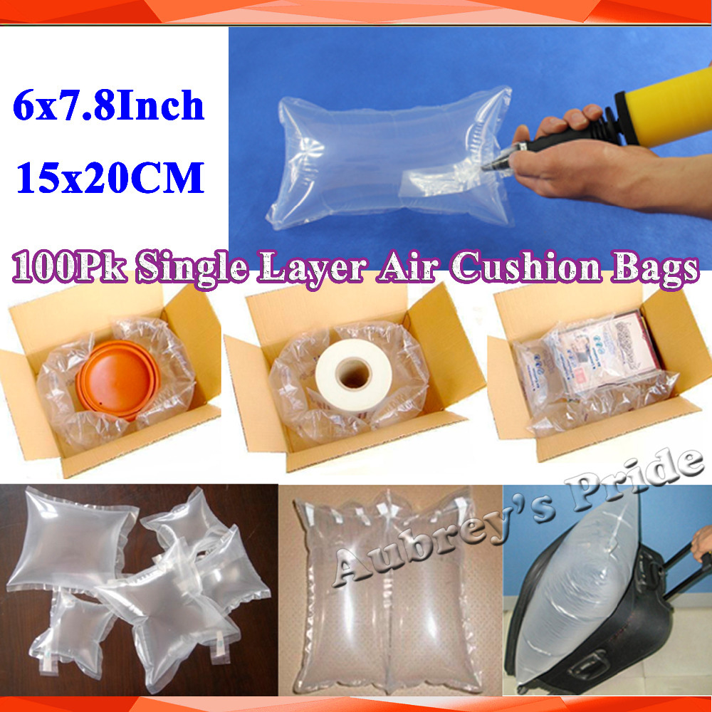 100Pcs 6x7.8"(15x20CM) Single Layer Inflatable Air Bag Cushion