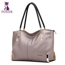 FOXER women luxury handbag new 2016 genuine leather handbags women shoulder bags fashion tote bag ladies hand bag famous brands