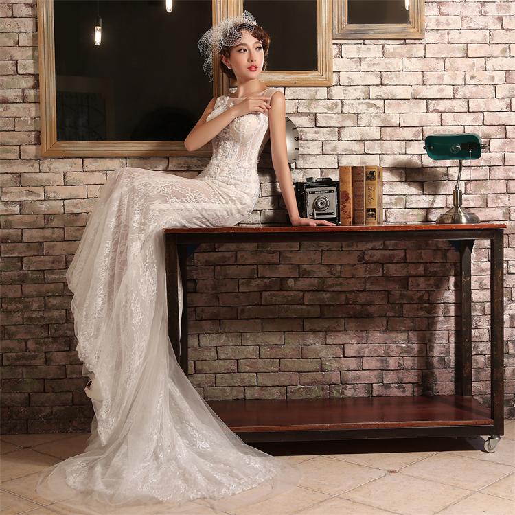 slim fitting bridal gowns