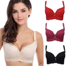 3/4 cup lace push up bra Sexy Womens Embroidery Lace Bra Lingerie Underwear Push-Up Padded Bra Underwire