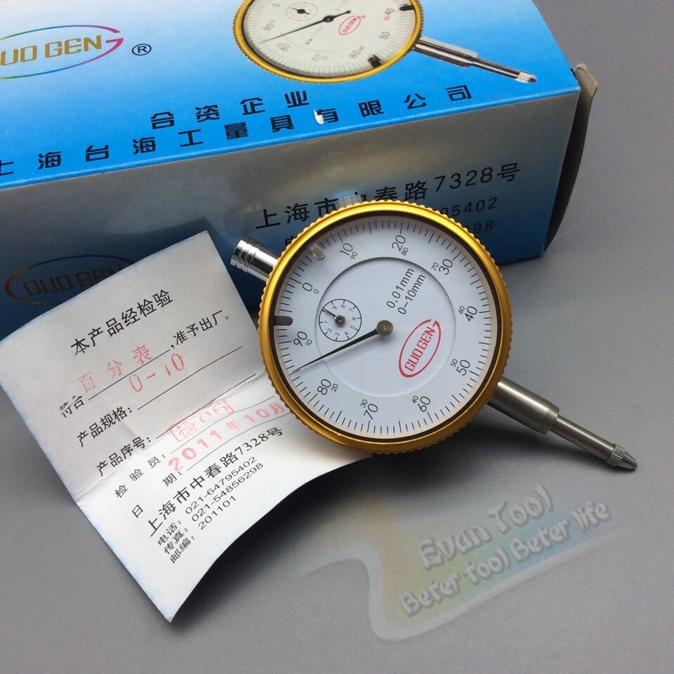 0-10/0.01mm dial indicator without ear dial gauge reloj comparador bore gauge table of measures micrometer