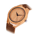 2016 Hot Sales Luxury Men s Women s Bamboo Wood Watch Quartz PU Leather Lovers Wristwatches