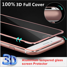 2016 Clear Front Screen Protector for iPhone 6 6s&6s Plus Tempered Glass Full Cover 3D Full Curved Edge Titanium Protective Film