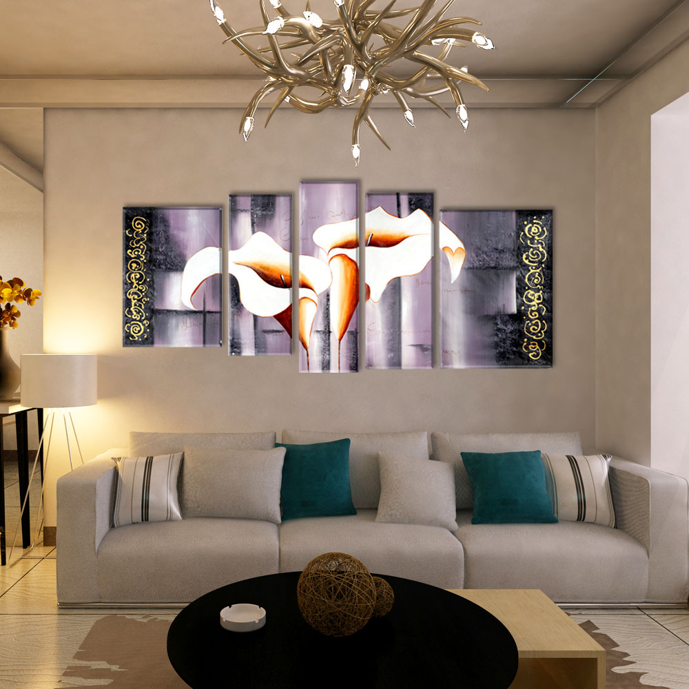 Online kopen wholesale framed lily flower art canvas uit china ...