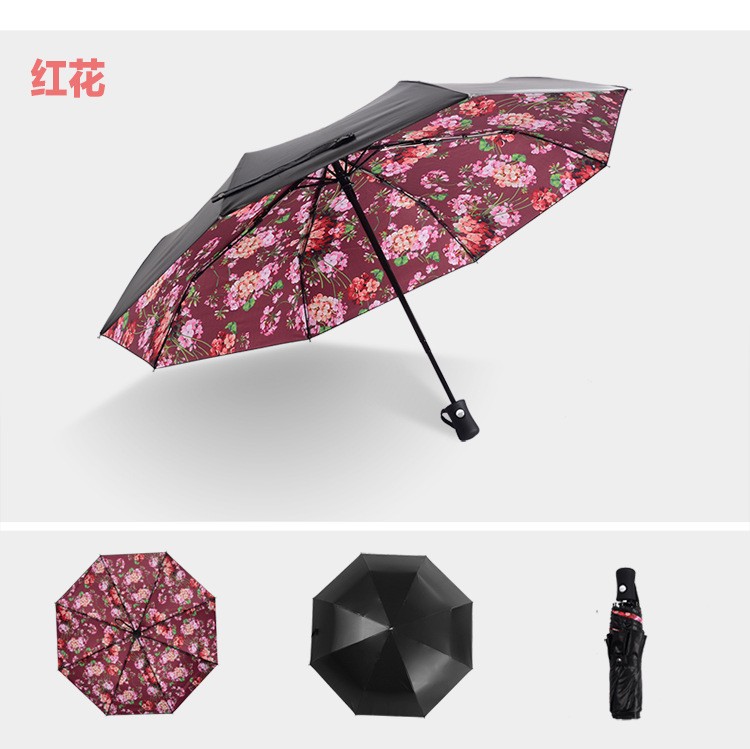 Luxury-Brand-Umbrella-Sleek-Frosted-Handle-Automatic-Print-Geraniums-Flower-Parasol-For-Ladies-Women-Sun-Rain (4)