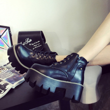 Stynda spring and autumn platform pumps shoes women autumn high heel martin boots leather pumps