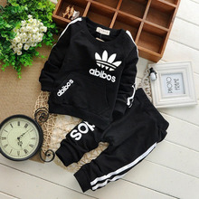 2016 New Fashion Kids Clothes Spring Baby Boys Clothing Sets Shirt + Trousers Toddler Boys Clothing Baby Boy Clothes Brand